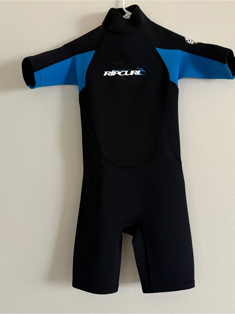 Rip Curl Kids Black & Blue Short Sleeve Swim Wetsuit - 12